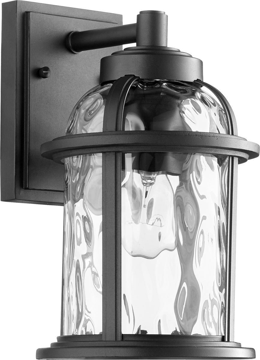 12"H Winston 1-light Outdoor Wall Lantern Noir
