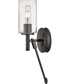 Collier 1-Light Single Light Sconce in Black Oxide