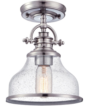Grant 1-light Semi Flush Mount Brushed Nickel