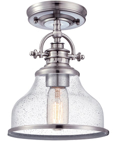 Grant 1-light Semi Flush Mount Brushed Nickel