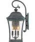 Bardstown Large 3-light Outdoor Wall Light Aged Verde