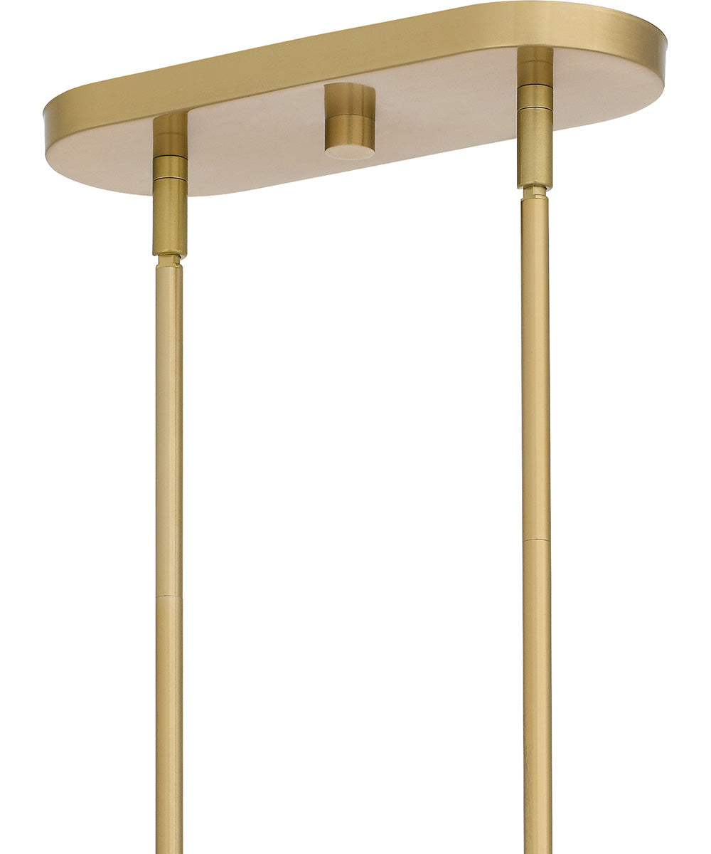 Apelle Medium 5-light Island Light Aged Brass