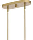 Apelle Medium 5-light Island Light Aged Brass
