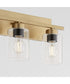 Carter 4-light Bath Vanity Light Aged Brass