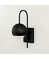 Dolby 1-Light Sconce Black Iron
