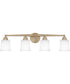Cecilia Extra Large 4-light Bath Light Bronze Gold