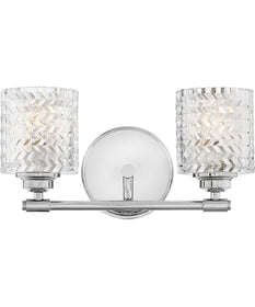 Elle 2-Light Vanity in Chrome