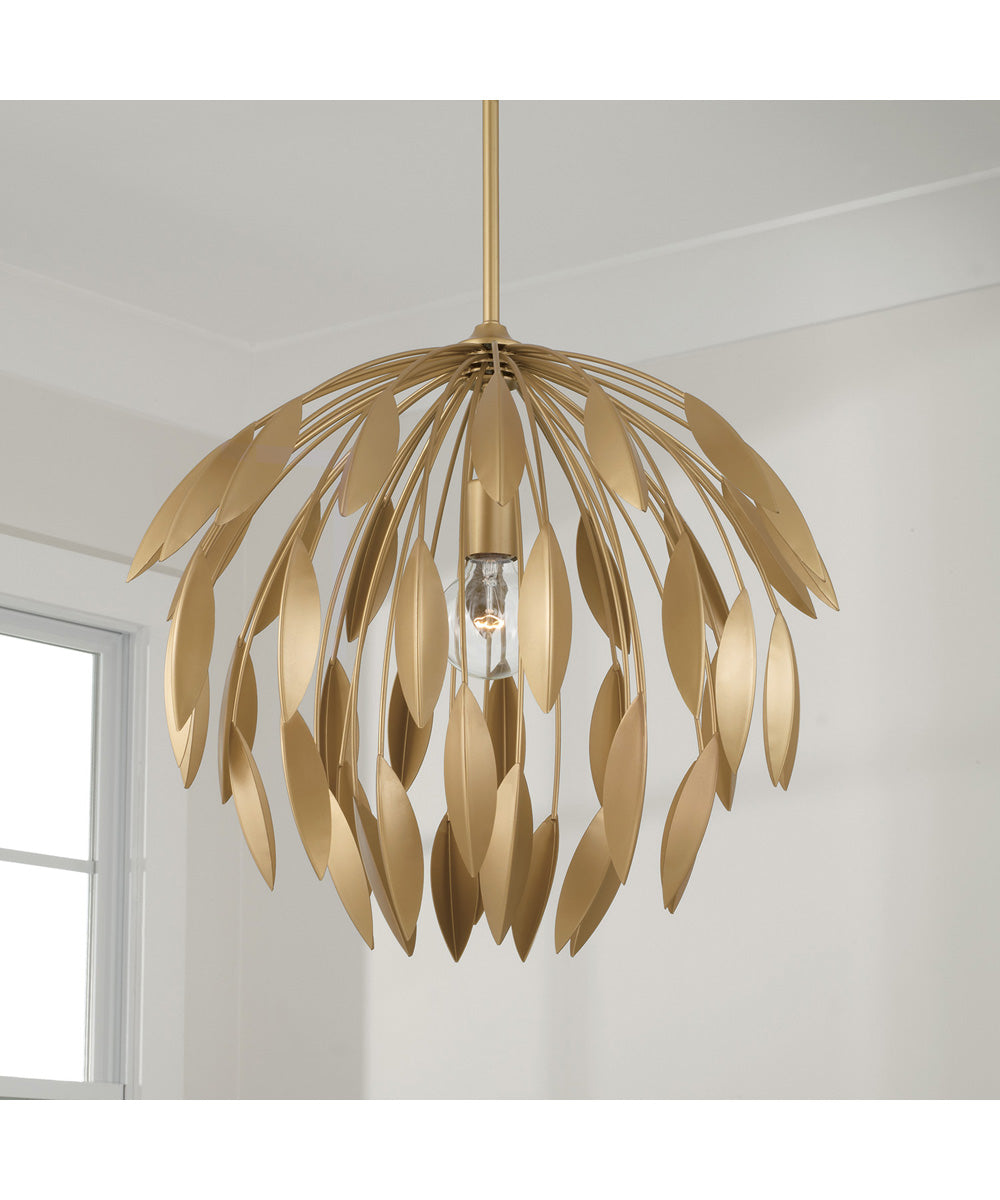 Margeaux 1-Light Pendant Buffed Gold