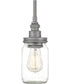 Squire Small 1-light Mini Pendant Galvanized