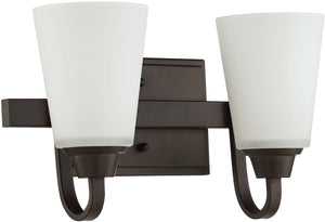 14"W Grace 2-Light Bath Vanity Light Espresso