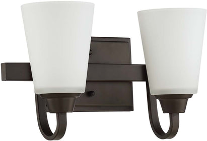 14"W Grace 2-Light Bath Vanity Light Espresso