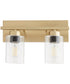 Carter 2-light Bath Vanity Light Aged Brass