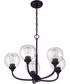 Glenda 5-Light Chandelier Flat Black