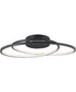 25"W Cycle LED Flush Mount Black