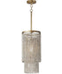 Fontaine 1-Light Pendant Golden Silver