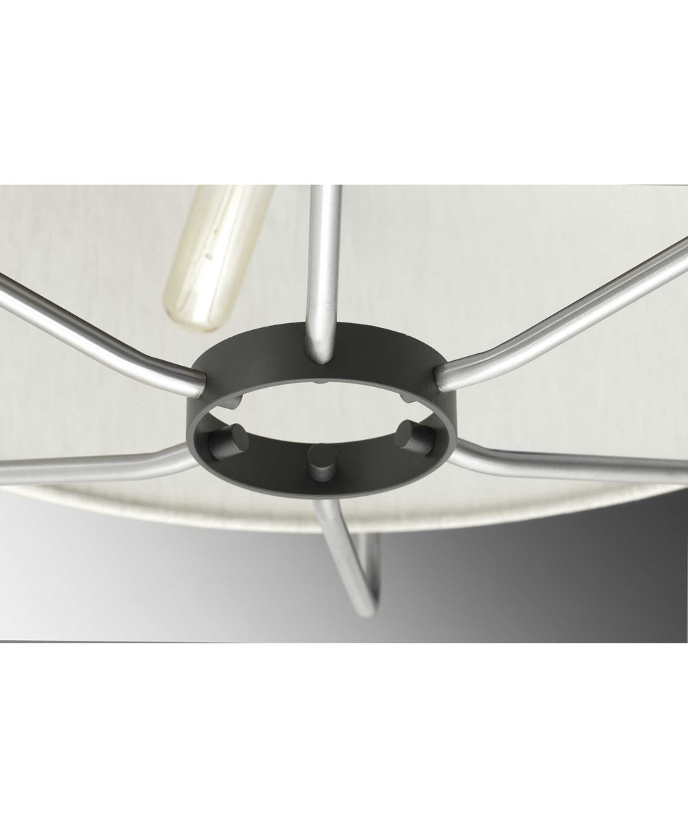Hangar 16" Semi-Flush/Convertible Brushed Nickel