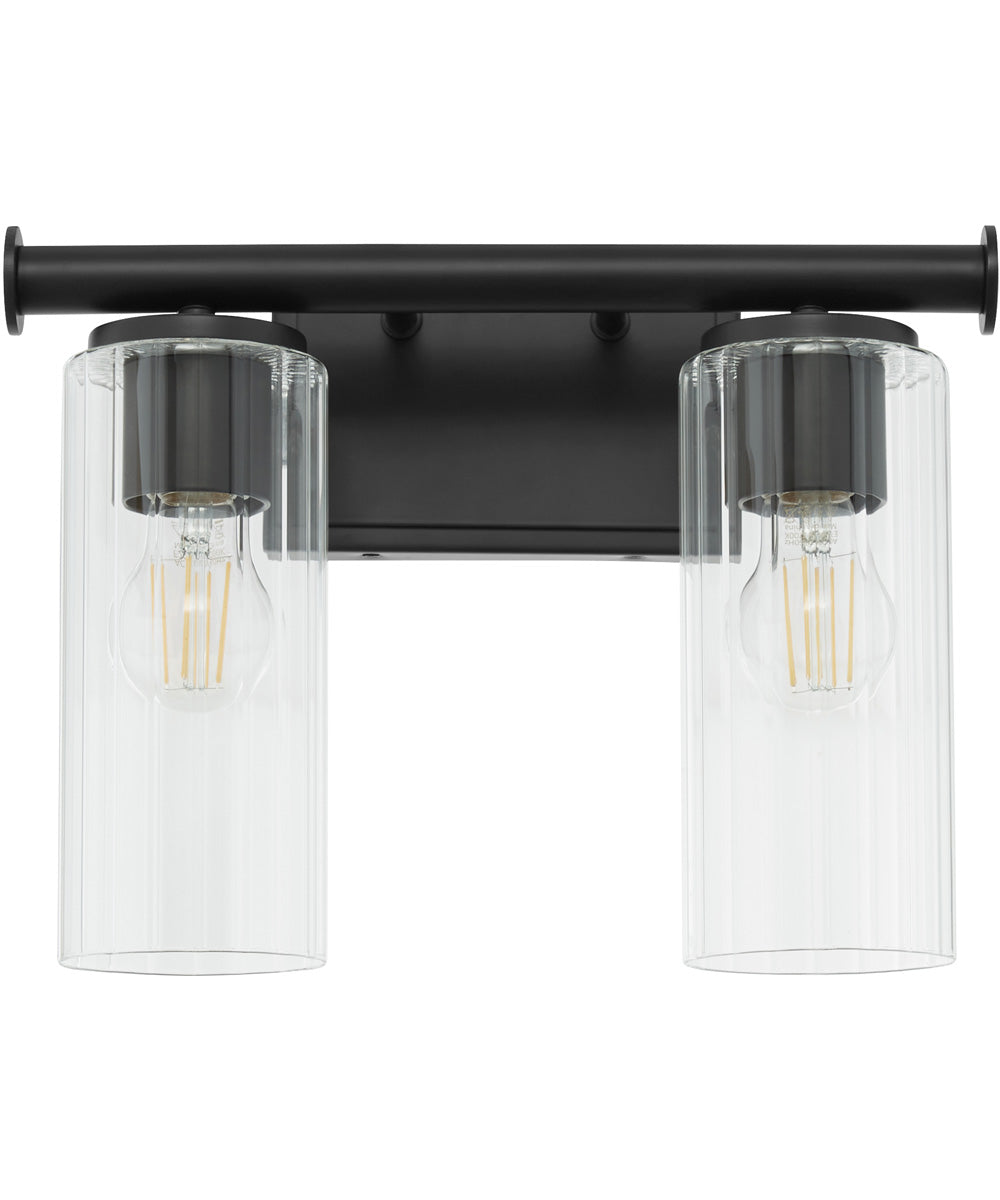 Tamara Day's Mercier 2-light Bath Vanity Light Matte Black