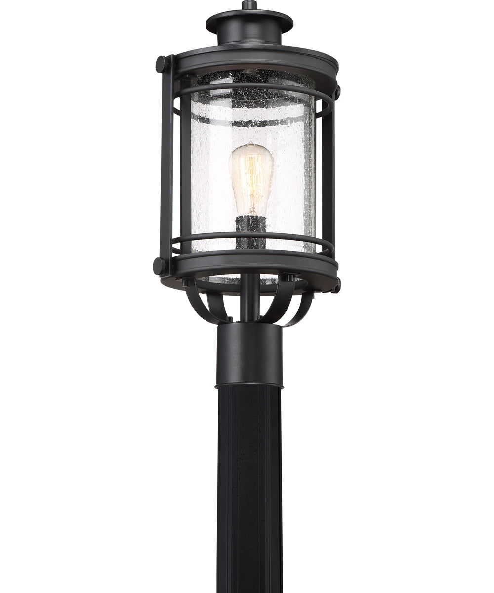 Booker Large 1-light Outdoor Post Light Mystic Black