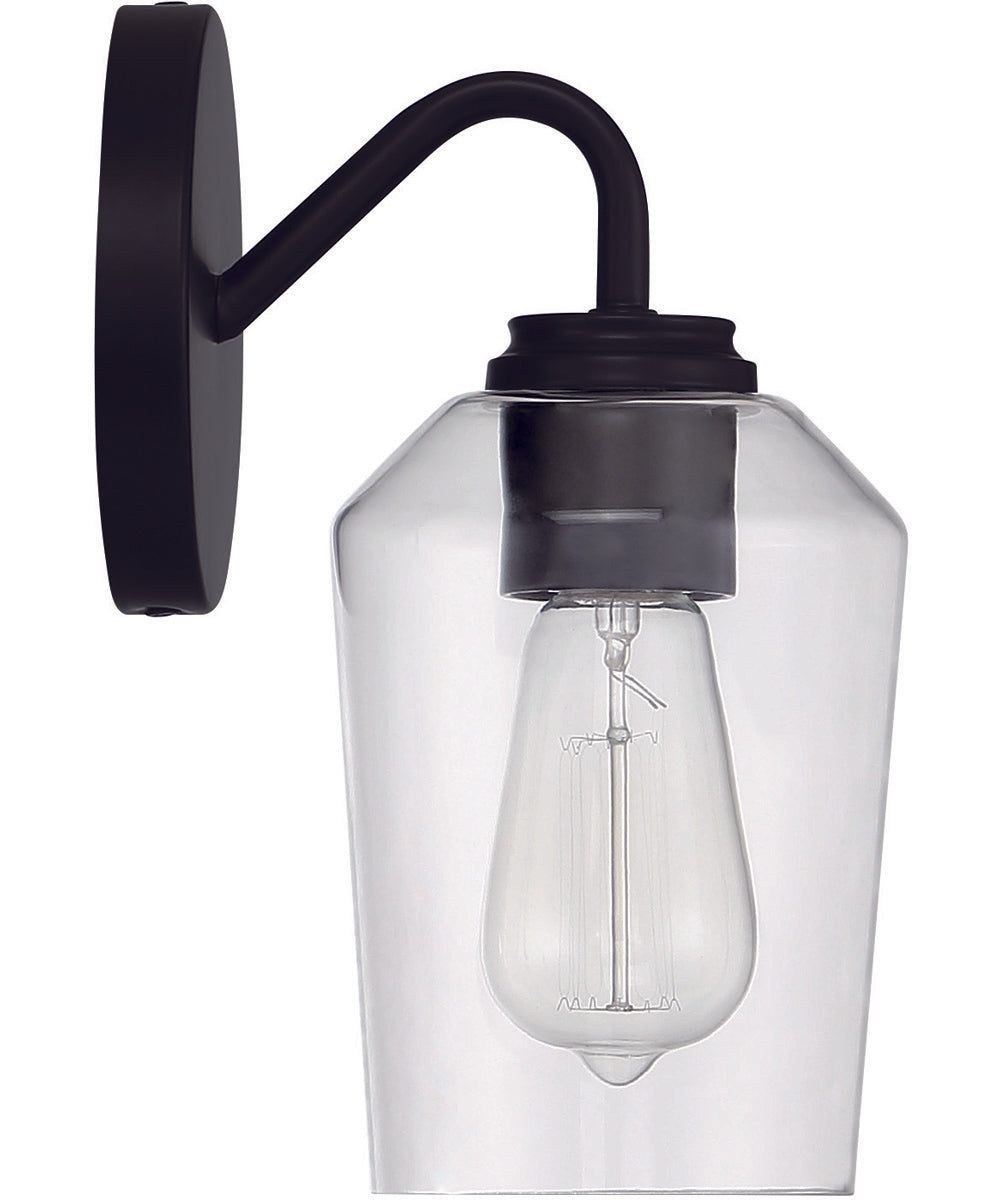 Shayna 1-Light Wall Sconce Flat Black