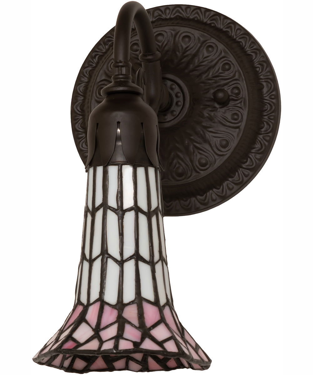 5.5" Wide Stained Glass Pond Lily Wall Sconce