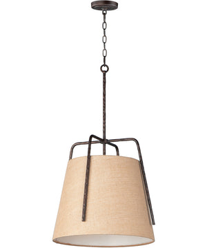 19"W Pitchfork 1-Light Large Pendant Oil Rubbed Bronze
