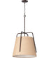 19"W Pitchfork 1-Light Large Pendant Oil Rubbed Bronze