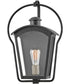 Yale 1-Light Small Outdoor Wall Mount Lantern in Black
