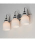 Milk 3-Light Bath Vanity Polished Chrome