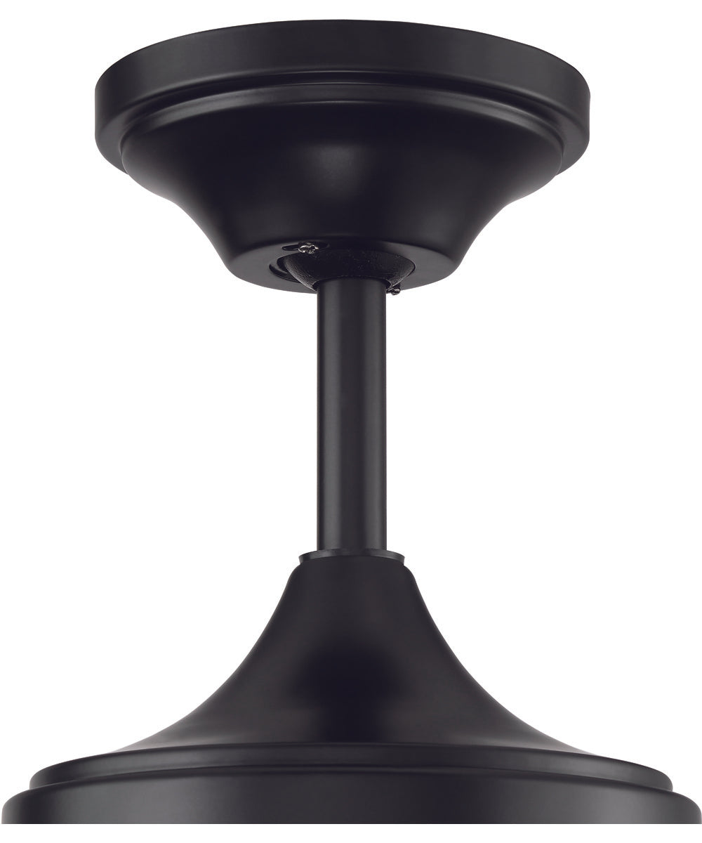 60" Mobi 1-Light Ceiling Fan Flat Black