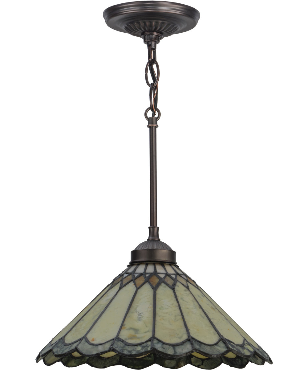 12"W Carousel Jadestone Pendant