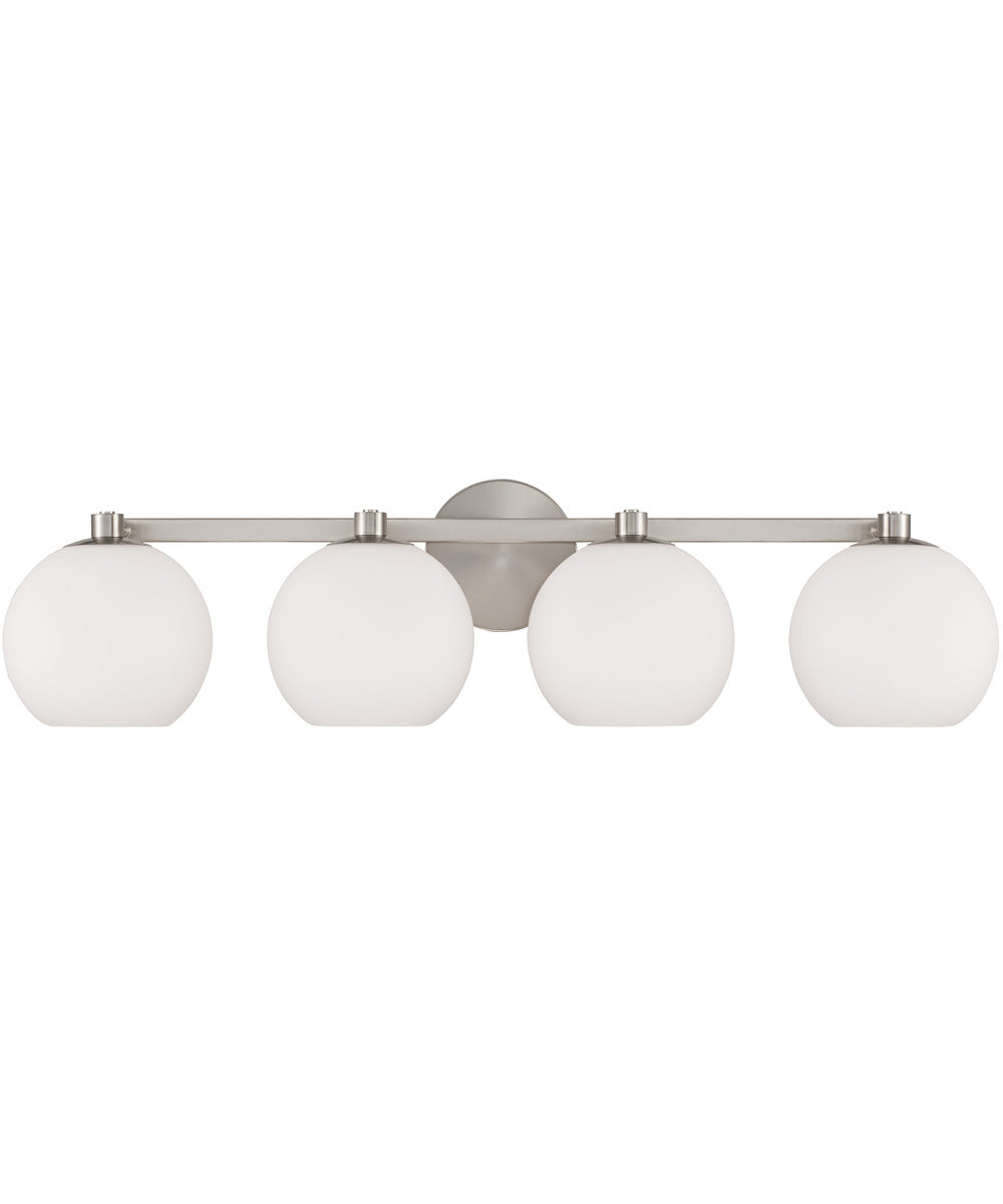 Ansley 4-Light Vanity Brushed Nickel