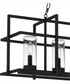 Damien Medium 5-light Island Light Earth Black