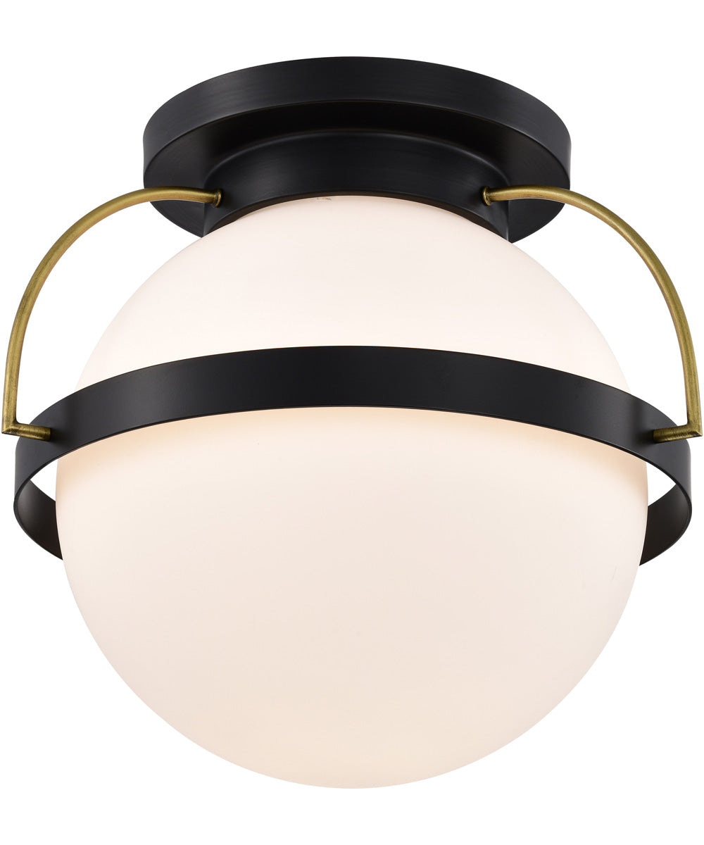 Lakeshore 1-Light Close-to-Ceiling Matte Black