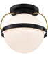 Lakeshore 1-Light Close-to-Ceiling Matte Black