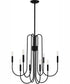 Cabry 8-light Chandelier Mystic Black