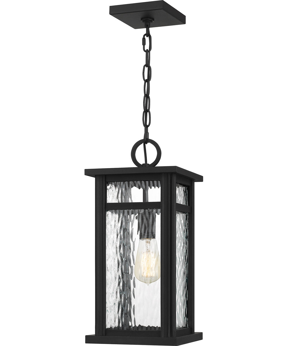 Moira Large 1-light Outdoor Pendant Light  Coastal Armour Steel Earth Black
