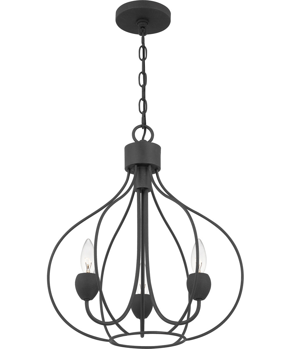 Walsh 3-light Pendant Grey Ash