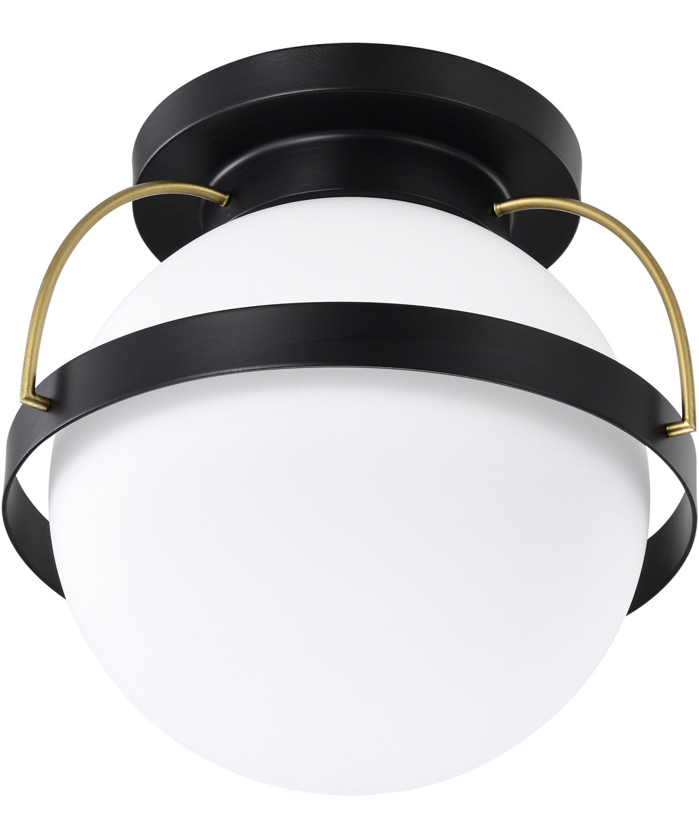 Lakeshore 1-Light Close-to-Ceiling Matte Black