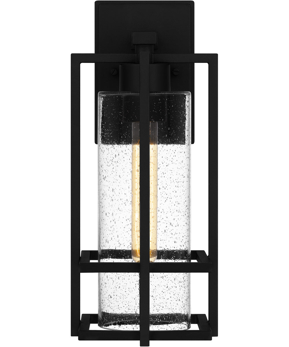 Damien Medium 1-light Outdoor Wall Light  Coastal Armour Aluminum Earth Black