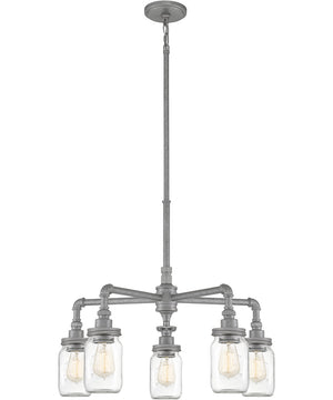 Squire 5-light Chandelier Galvanized