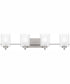 Kolt Extra Large 4-light Bath Light Brushed Nickel