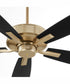 52" Ovation Ceiling Fan Aged Brass