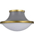 Lafayette 3-Light Close-to-Ceiling Matte Gray