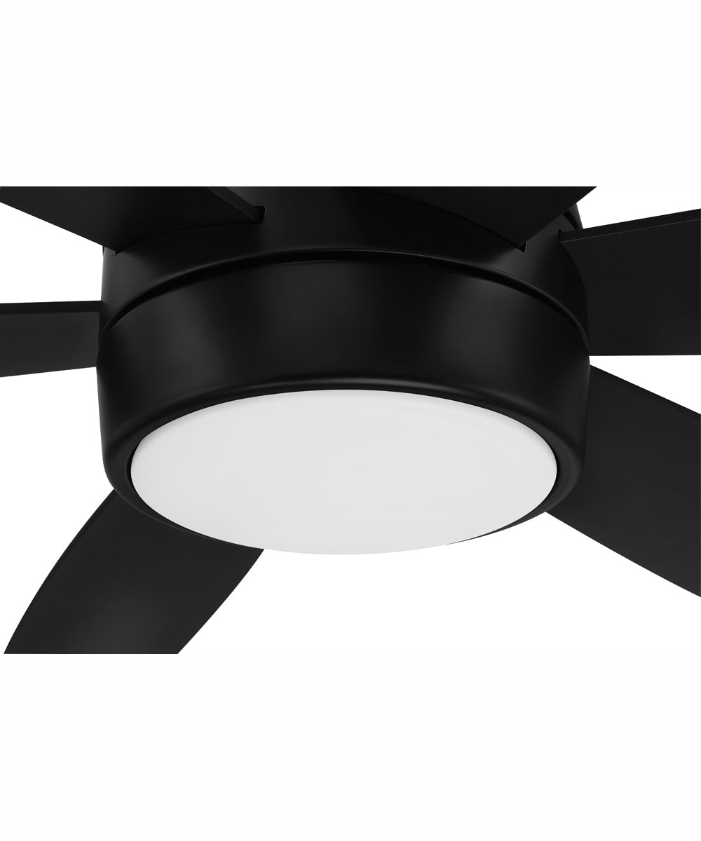 52" Trevor 1-Light Ceiling Fan Flat Black