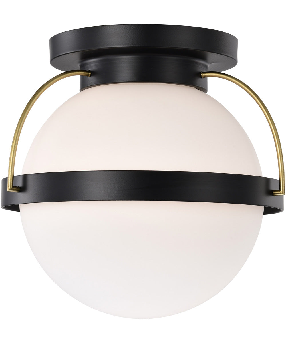 Lakeshore 1-Light Close-to-Ceiling Matte Black