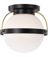 Lakeshore 1-Light Close-to-Ceiling Matte Black