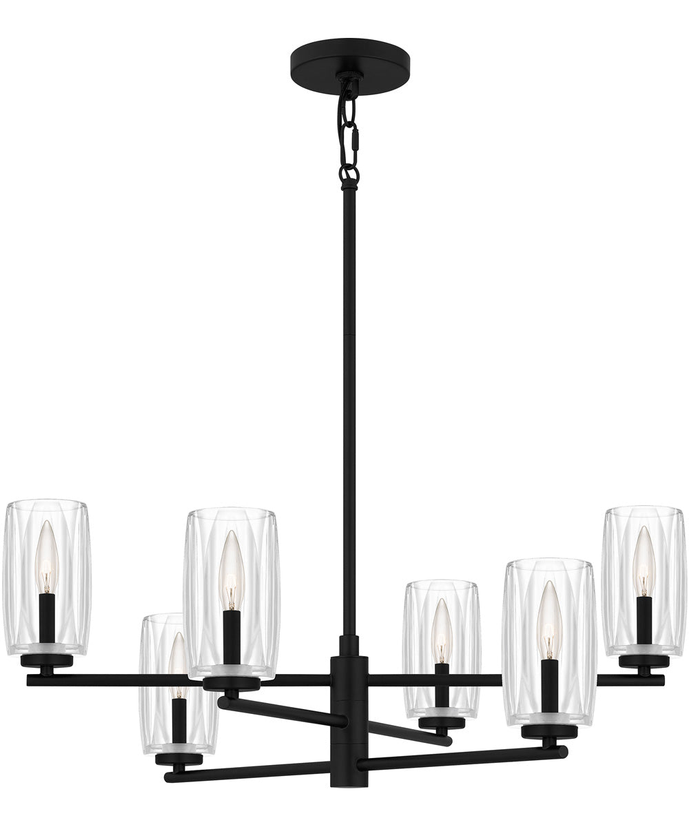 Cunningham 6-light Chandelier Matte Black