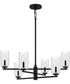 Cunningham 6-light Chandelier Matte Black