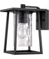 Lodge Medium 1-light Outdoor Wall Light Mystic Black