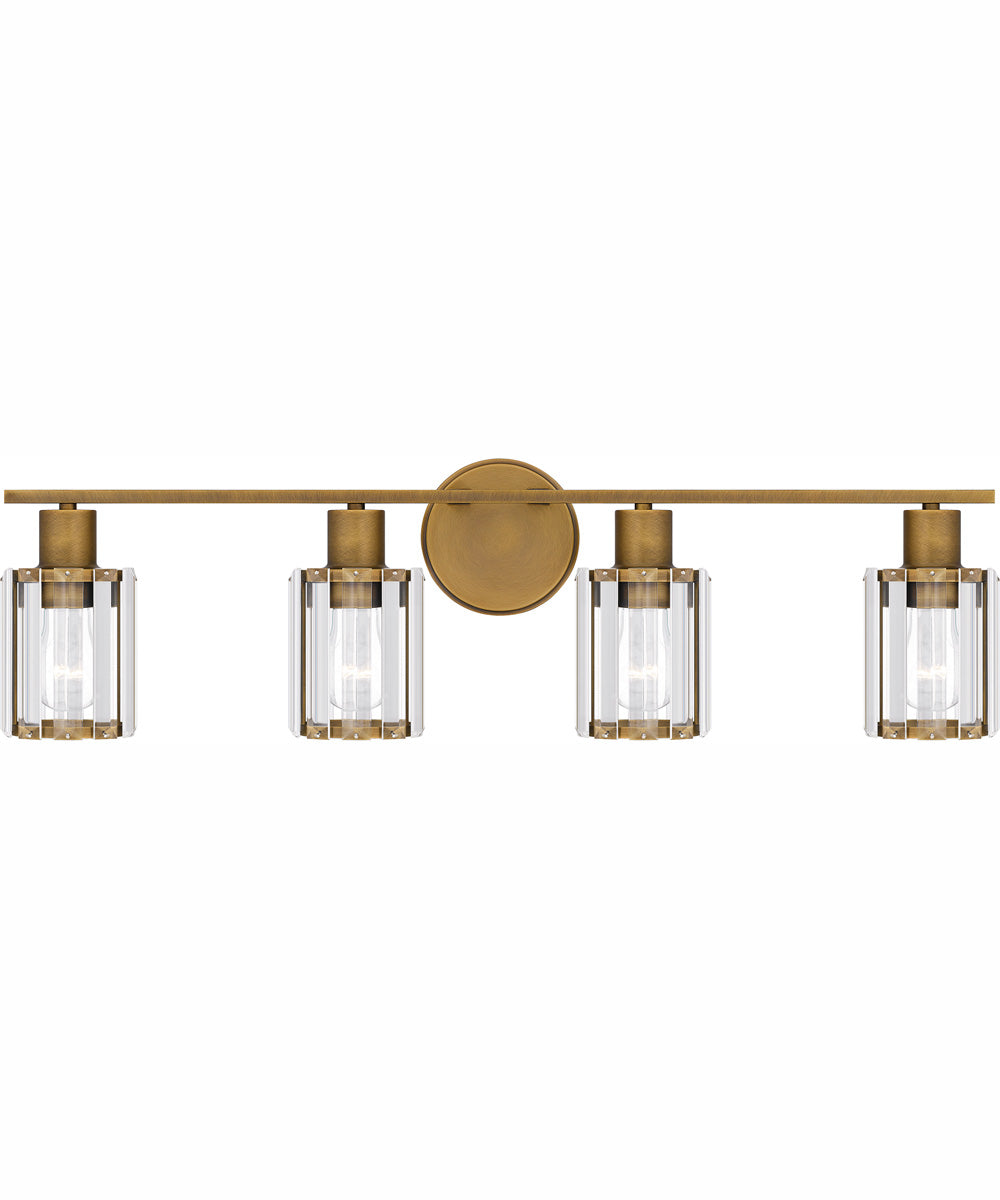 Isla Extra Large 4-light Bath Light Weathered Brass
